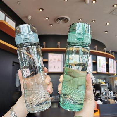 China Sustainable Outdoor Fashion 520ml Large Capacity Portable Plastic Water Bottle Business Sports Space Plastic Cup Fitness Cup Custom Logo for sale