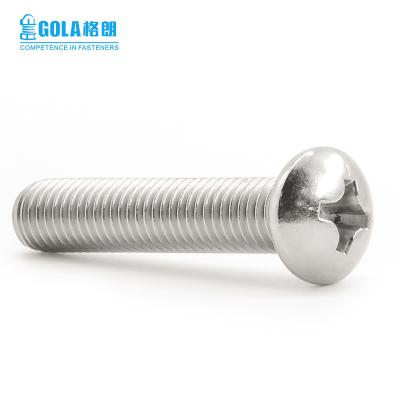 China M4 Pan Standard Screws DIN 967 Stainless Steel Cross Recessed Pan Head Machine Screw for sale