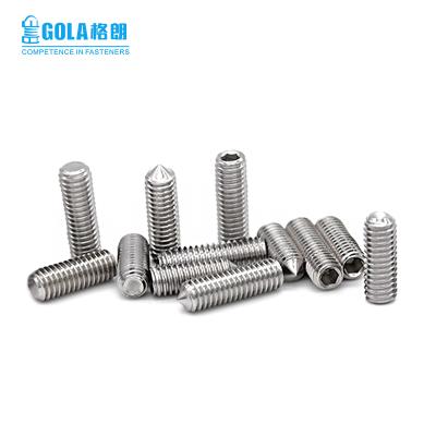 China Wholesale Custom Hex Socket 304 Stainless Steel DIN913 Hex Socket Set Screw Worm Screws for sale