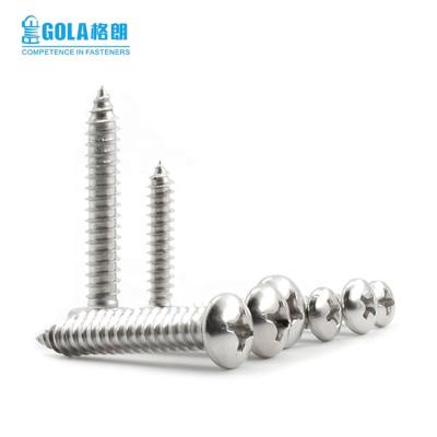 China Pan 304 Stainless Steel Phillips Pan Head Ss Self Tapping Screw for sale