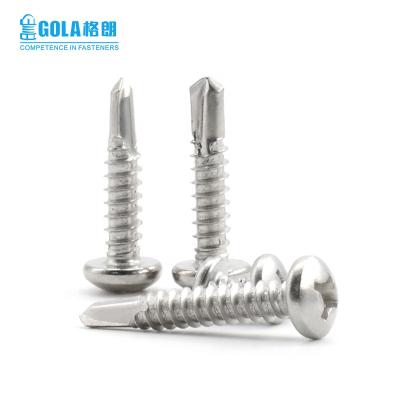 China SS304 Stainless Steel Pan Head Self Drilling Screws Pan Head Phillips Drive Self Drilling Screw for sale