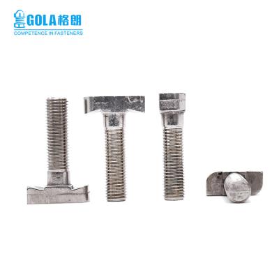 China 304/316 M6 M8 M10 M24 STAINLESS STEEL T Hammer Head 304 316 Stainless Steel T Screw T Head Bolt Screw for sale