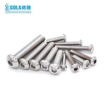 China STAINLESS STEEL 304/316 M2 M3 M4 M5 M6 M8 M10 M12 304 Stainless Steel Round Head Screws Spread Hexagon Socket Knob Machine Head Screw Bolt for sale