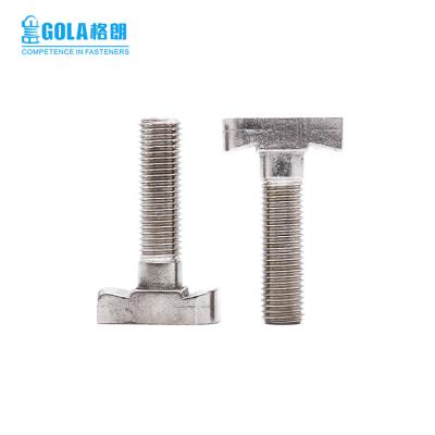 China M2 M3 M4 M5 M6 Stainless Steel SS304 A2-70 T Head Bolt for sale