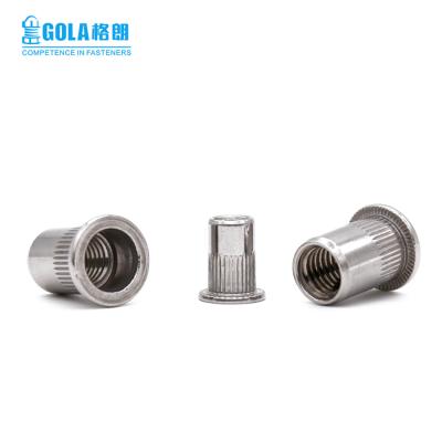 China Heavy Industry Closed Flat Head Insert Nut Stainless Steel Rivet Nuts Insert Nut for sale