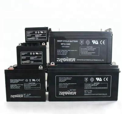 China UPS 12V 7AH 9AH 100AH ​​150AH 200AH Maintenance Free Lead Acid Deep Cycle Solar Battery for sale