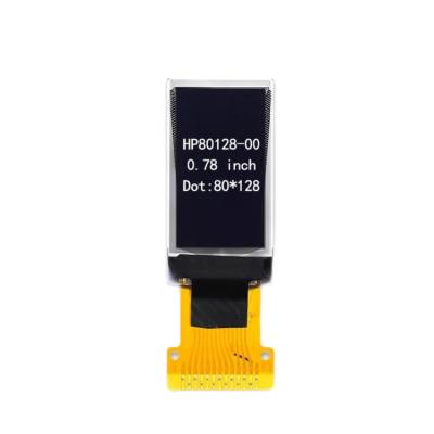 China New Product 0.78 Inch 80x128 0.78 Resolution SH1107 Drive IC Oled Display Screen for sale