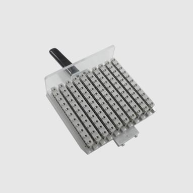 Κίνα 100 Drill Bites Holder Sliver Aluminum Tool Cassette PCB Machine Part for PCB CNC Schmoll Machines προς πώληση