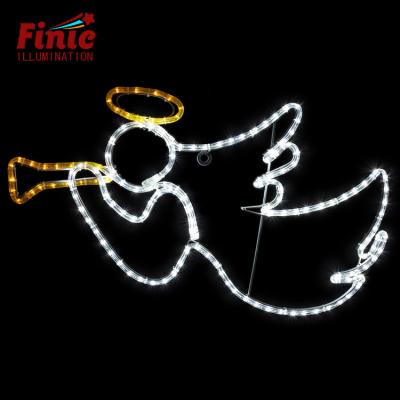 China Commercial Unique Angel Shapes Lighting Decoration Use FINIC Design Motif Restaurant Led Neon Rope Lights for sale