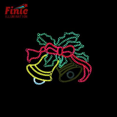 China Commercial Use FINIC All Festival RGB IP65 Waterproof Blue Light Strings Bell Tree Halloween Decoration Pattern Lights for sale