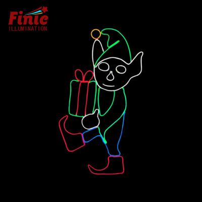 China New FINIC 2022 Commercial Use 7LBS 32LBS RGB Metal Frame Led Rope Lights Valentine Bar Decorative Motif Lighting for sale