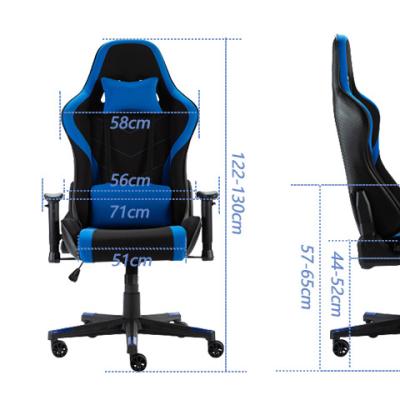 China Ergonomic High Back Spinning PC Computer Gaming Gaming Chair With Footrest Gaming Chair for sale