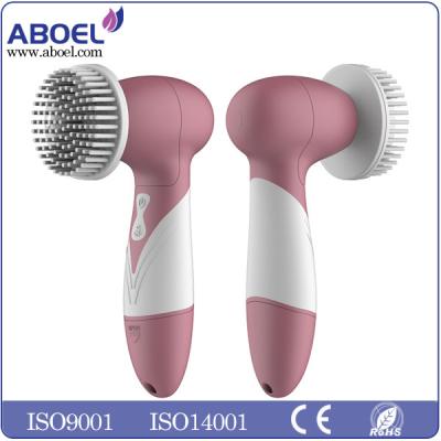 China Bidirectional Rotation Skin Care Cleansing Brush Water Proof Pink For Female for sale