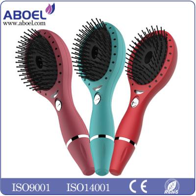 China Green LED Indicator Ionic Hair Comb for sale