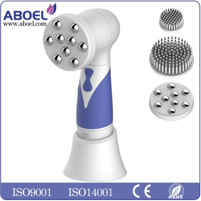 China PP Handheld Rotating Facial Cleansing Brush Green For Beauty Salon for sale