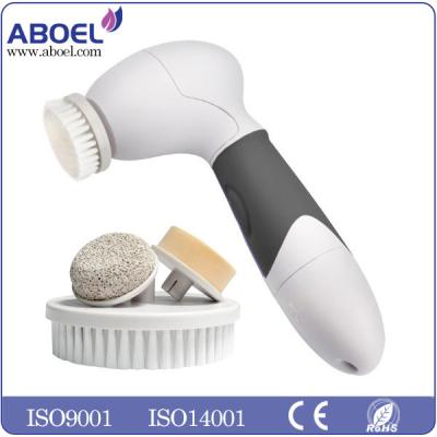 China Female Beauty Face Washing Brush Battery Operated With 4 Replacements for sale