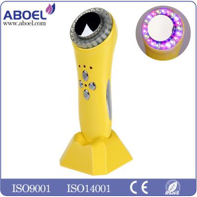 China 1MHZ Ultrasonic Facial Machine , Red Blue Green LED Light Ultrasonic Cavitation Machine for sale