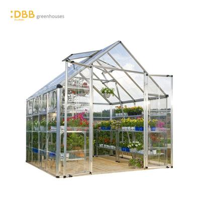 China Easily Assembled Low Price 8x8 Plant Greenhouse Systems Factory Growing Greenhouse Growing Outdoor Portable Greenhouse for sale