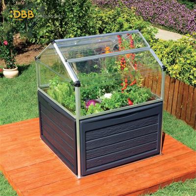 China Sale 4x4 Mini Garden Greenhouse Metal Horticulture Home Greenhouse Easily Assembled Portable Aluminum Greenhouse for sale