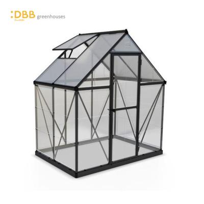 China Easily Assembled Architectural Frame 6x4 Flower Greenhouse For Personal Garden for sale