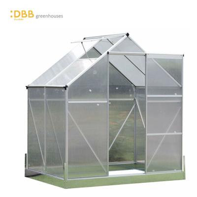 China Easily Assembled Heavy Duty 8x8 Rust Frame Orchid Greenhouse Horticulture Garden Shed Bell Shaped Greenhouse for sale