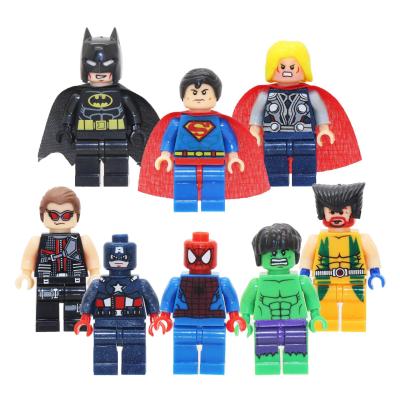 China Toy Super Heroes Spiderman Loki Mini Building Blocks Action Numbers Block Toys Instant Toys Gift for sale