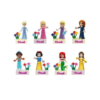 China Building Blocks Mini Princess Character Frozendoll Toys by Toy Girls Figure Blocks Building Plastic for sale