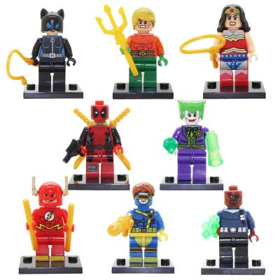 China The Building Toy Action Figure Heroes Series Building Block 8 Pcs Mini Super Model Toys Compatible Block for sale