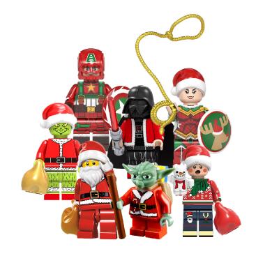 China Building Toy Christmas Characters Santa Claus Snowman Blocks Brick Mini Action Figure for sale