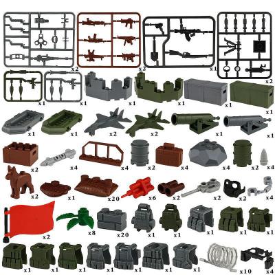 China The Army City of Toy Military Series Weapon Building Block Building Block WW2 BLOW Soldiers Accessories Bricks Toys For Children for sale