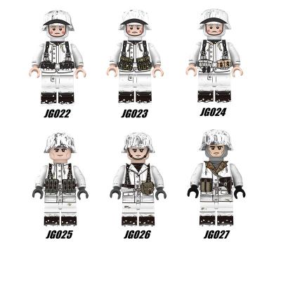 China Toy World War II Winter Snowman German Army Building Block Military Weapons Series Block Props Block Toys for sale