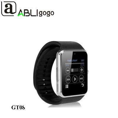 China Hot Sale Factory GT08 Top 3 Bluetooth 1.54 Inch Touch Screen Mobile Smart Watch With Sim Card For Android Smartphone Smart Watch for sale