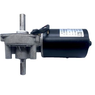 China JMLISHEN Dc Motor 24v Worm Gear Motor 150w 20-110rpm Double Output Shaft Equipment Totally Enclosed Military Motor for sale