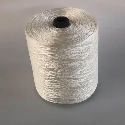 China High Tenacity Polyester Sewing Thread High Quality White Color Strength Polypropylene Yarn Custom Roll For FIBC Bag for sale