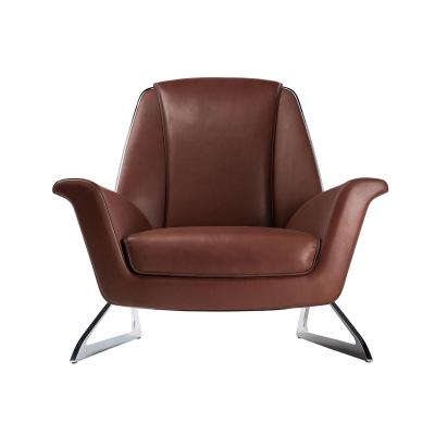 China (Other) Adjustable Modern Genuine Leather Recliner Relax Lounger Lazy Chair Lounge Chair for sale