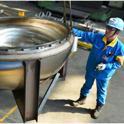 China Stainless Steel Shell Welding Spherical Pharmaceutical Reaction Kettle Manufacturing for sale