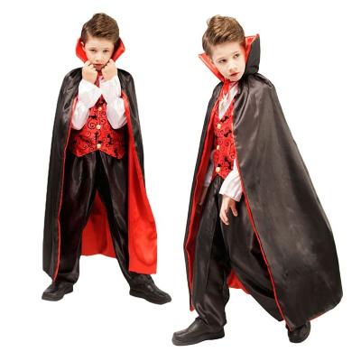 China Hot Sale Halloween Gift California Costumes Scary Cosplay Halloween Cloak Costumes Gifts Vampire Costume For Kids For 10 Years for sale