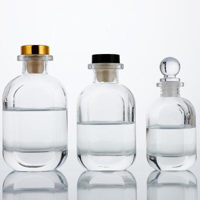 China Home Decorate Hot Craft Projects Flat Bottom Amazon Square Clear Glass Reed Diffuser Bottle for sale