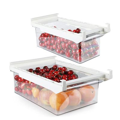 China High Quality Transparent Shelf Rack Freezer Fridge Rack Storage Kitchen Drawer Pull-Out Organizer for sale