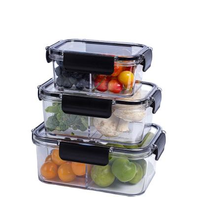 China Food and Vegetable Storage Container Refrigerator Airtight Stored For Fresh Fruit Organizer for sale