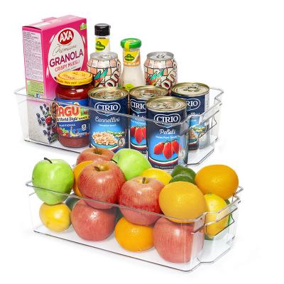 China Freshness Preservation 6 Pcs Set Clear Plastic Durable Food Storage Containers For Fridge Organizer for sale