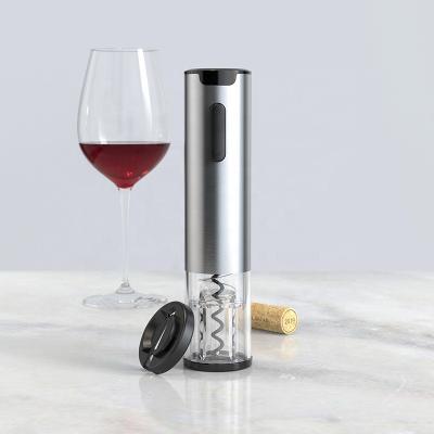 China Compact Design USB Rechargeable Wine Corkscrew Electric Automatic Opener with Aluminum Cutter (Stainless Steel) for sale