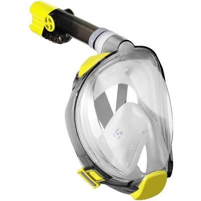 China Raincoat ; Selling Foldable Snorkle Anti Fog Rotating Snorkel Mask 360 Degree Best View Scuba 180 Degree Swimming Full Face Diving Mask For Snorkeling for sale