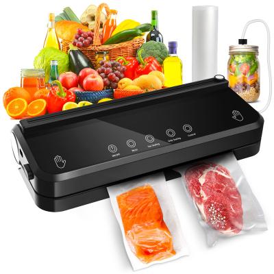 China Hotel One Button Food Preservation Vacuum Dry Moist Full Automatic Food Sealer Machine With Airtight Seal Bags for sale