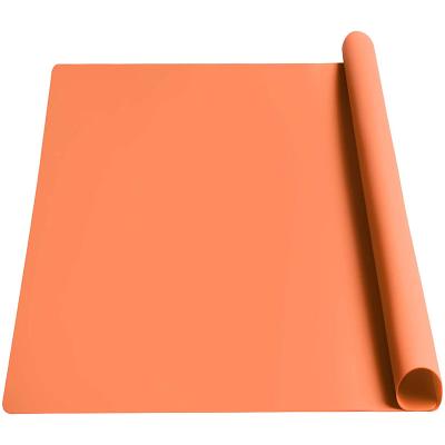 China High Quality 24.3*16.5 Inch Kitchen Countertop Mat Non Stick Multi Purpose Heat Resistant Silicone Stocked Place Mat For Dish for sale