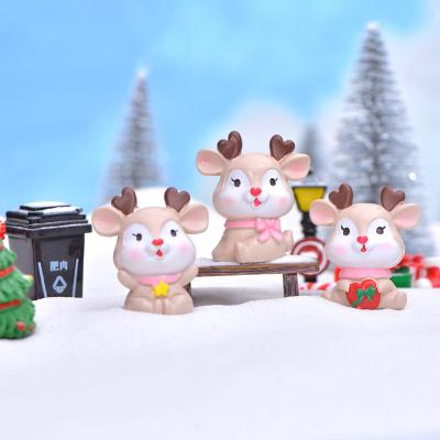 China hot design navidad design navidad 3d craft 3d mold ornament resin cute animal gift ideas festival 2022 new product ideas deer for sale