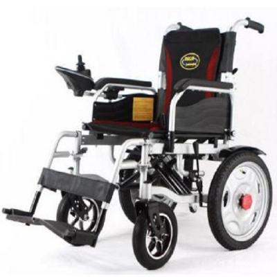 China Steel Tube Frame and Pneumatic Rubber Tire Electric Wheelchair with 120 kgs Load Capacity for sale