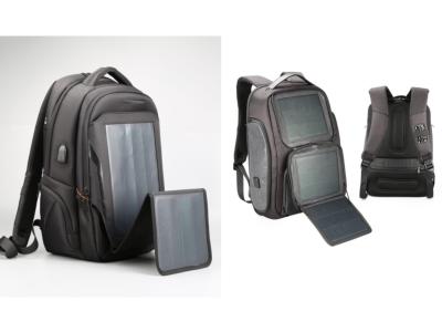 China Mochila ligera con energía solar Mochila con paneles solares de gran capacidad en venta