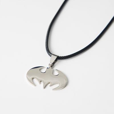 China New Fashion Trend Personality Bat Shape Stainless Steel Necklace Pendants for sale