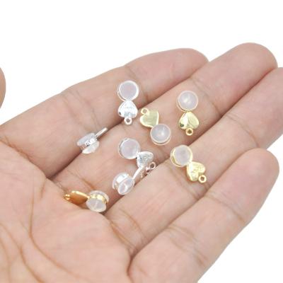 China 2021 fashion back trend fashion earplug ear plug mixed material heart-shaped earring for sale